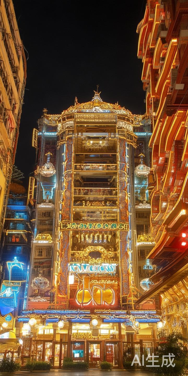 在澳门繁华的赌城中，屹立着一座历史悠久的豪华地标，